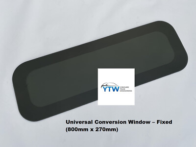 #ad UNIVERSAL CAMPER VAN FIXED SIDE PRIVACY WINDOW PASSENGER SIDE 800MM X 270MM GBP 88.67