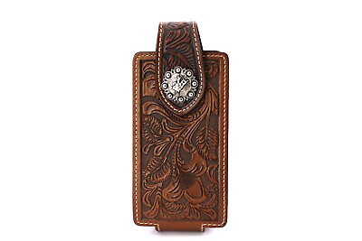 #ad Western Phone Case Bull Rider CoffeeLeather Phone Holster Magnetic Phone 6#x27;#x27;x3#x27;#x27; $17.99