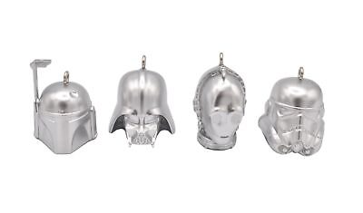 #ad Hallmark Keepsake Christmas Ornaments 2020 Mini Star Wars Helmets Set of 4 $29.99