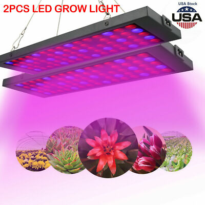 #ad 2x 1000W LED Grow Light Hydroponic Full Spectrum Indoor Flower Plant Lamp Panel $69.99