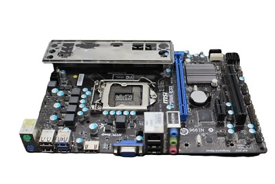 #ad MSI Intel LGA 1155 DDR3 mATX Motherboard B75MA E33 WITH IO $30.95