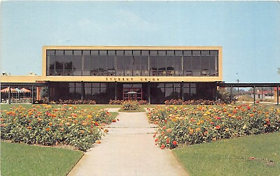 #ad Beaumont Texas 1950s Postcard Lamar College Student Union Building $4.95