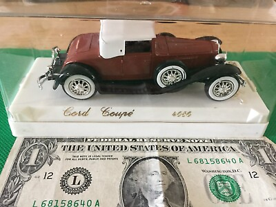 #ad 1930 Red Cord Coupe 4080 Golden Age d#x27;or Solido 1:43 Diecast Car 4.5quot;B358 $12.99