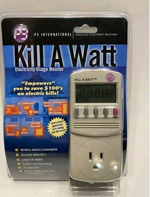 #ad P3 KILL A WATT Power Usage Voltage Meter Monitor P4400 **SEALED** T3 $34.88