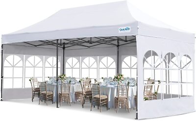 #ad Quictent 10x20ft Outdoor Wedding Pop Up Canopy Heavy Duty Instant Party Tent US $239.99
