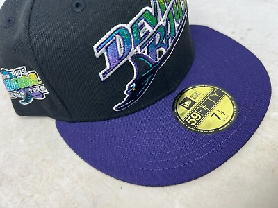#ad New Era 5950 Hat Club 7 1 2 Tampa Bay Devil Rays 1998 Inaugural Season 2 Tone $75.20