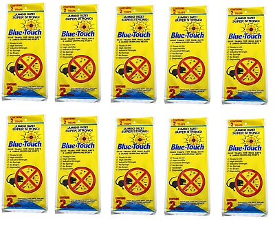 #ad Wholesale Lot of 10 Packs Rat and Mouse Jumbo 2 Pack Glue Traps Flat 20 Total $21.99