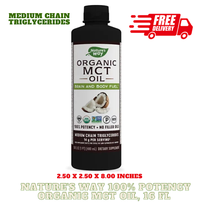 #ad Nature#x27;s Way 100% Potency Organic MCT Oil 16 fl oz $15.99