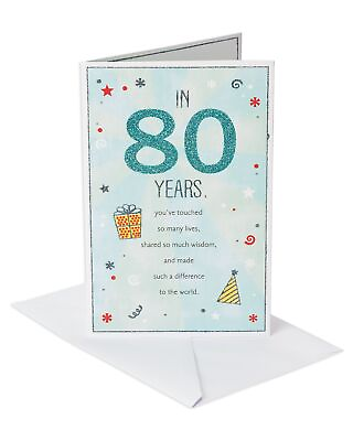 #ad 80th Birthday Card In 80 Years $12.95