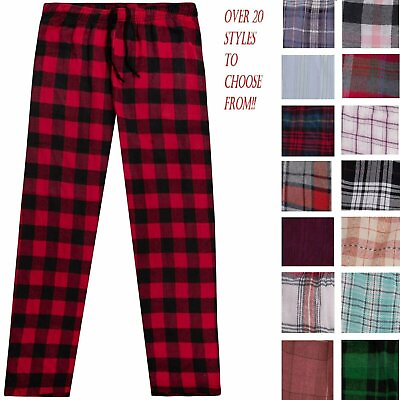 #ad Men#x27;s Cotton Flannel Plaid Pajama Sleep Pants Super Soft Lounge Bottoms PJ#x27;s $11.90