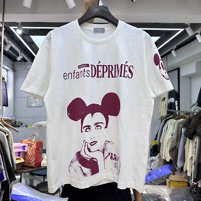 #ad Enfant Riches Deprimes Mouse Ears Lust Back On The Map Mens White T Shirt $89.36