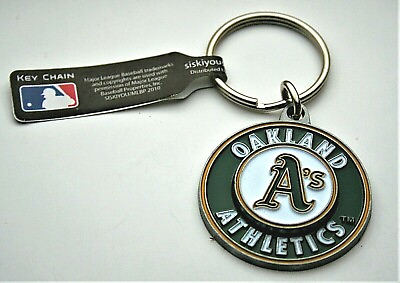 #ad Oakland A#x27;s Athletics MLB Baseball Team Logo Key chain NOS 2010 New Siskiyou $10.99
