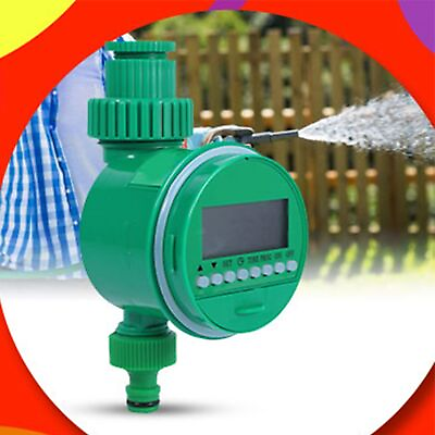 #ad Automatic Digital LCD Electronic Home Water Timer Greenhouse Irrigation Controll $17.75