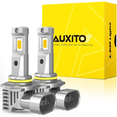#ad AUXITO Golden Yellow 9145 9140 H10 LED 3000K Fog Light Bulbs Super Bright 9045 $27.26