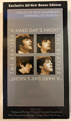 #ad The Beatles A Hard Days Night Bonus Edition VHS Factory Sealed New $8.99