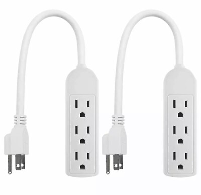 #ad Christmas House Electric Plug 3 Outlet Power Bar Extension Cord $14.99