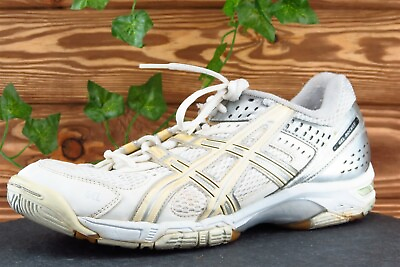 #ad Asics Rocket Women Sz 9 M Off White Lace Up Running Synthetic Shoe $16.50