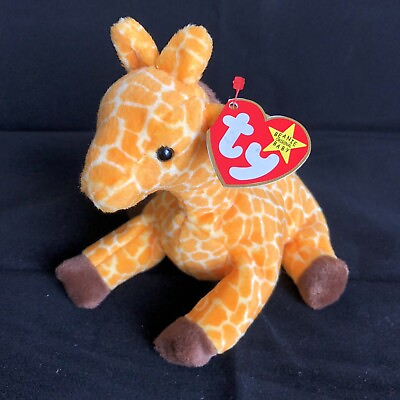 #ad RARE 1995 Twigs The Giraffe TY Beanie Baby PE Pellets Plush Toy RETIRED $100.00