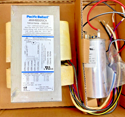 #ad 1000W Metal Halide Ballast and Capacitor Kit Multi Tap 120 240 208 277v $97.95