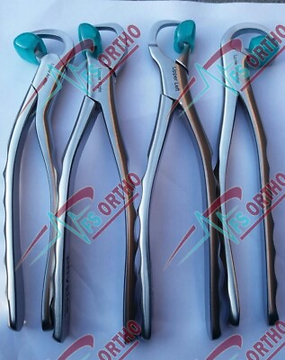 #ad DENTAL EXTRACTION PHYSICS FORCEPS STANDARD SERIES SET OF 4 PCS FREE 40 SILLICONS $132.00