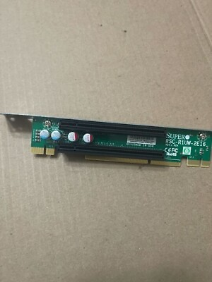 #ad Supermicro RSC R1UW 2E16 1U LHS WIO amp; PCI Express x16 Rev 1.02 Riser Card $19.99