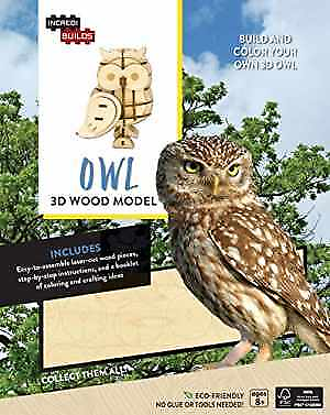 #ad IncrediBuilds: Owl 3D Wood Model Paperback by Brown Ruth Tepper Very Good $19.24