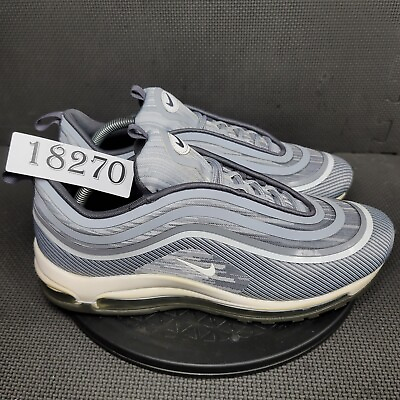 #ad Nike Air Max 97 Shoes Mens Sz 10.5 Gray White Trainers Sneakers $71.24