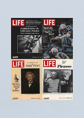 #ad Life Magazine Lot of 4 Full Month of December 1968 6 13 20 27 $36.00