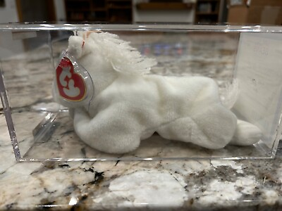 #ad TY Beanie Baby Fine Mane MYSTIC Unicorn Authenticated 3rd 1st GEN RARE Gorgeous $159.95