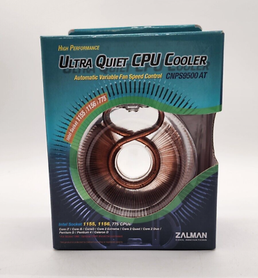 #ad #ad ZALMAN CNPS9500AT Ultra Quiet CPU Cooler NEW in the BOX $48.00