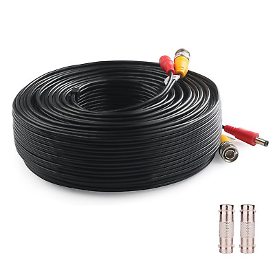 #ad 150ft Power Video Security Camera Cable BNC Extension Wire Cord for All CCTV DVR $18.99
