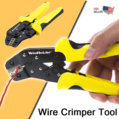 #ad Ratchet Crimper Plier Crimping Tool Cable Wire Connectors Electrical Terminals $13.99