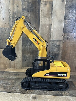 #ad Huina RC Excavator for Adults Golden Yellow With Battery Not Tested $50.00
