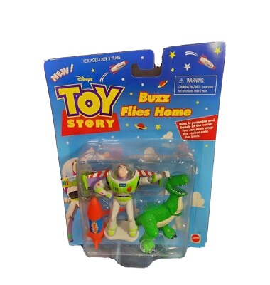 #ad Disney Toy Story Mattel quot;Buzz Flies Homequot; Mini Action Figure Set W Rex amp; Rocket $26.99