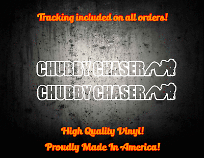 #ad Chubby Chaser 2 9quot; Vinyl Decal Sticker Thick Chick Love Heart $7.99