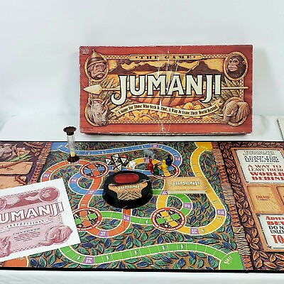 #ad Jumanji The Game 1995 Edition 100% clean complete Family board game $20.00