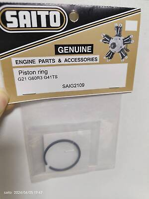 #ad Rc Model Saito Engines Part Four Stroke Piston ring SAIG2109 FG21 FG60R3 FG41TS $29.59