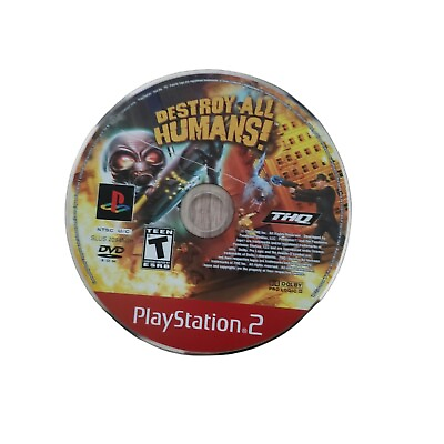 #ad Destroy All Humans PlayStation 2 2005 PS2 Game Disc Only $12.99