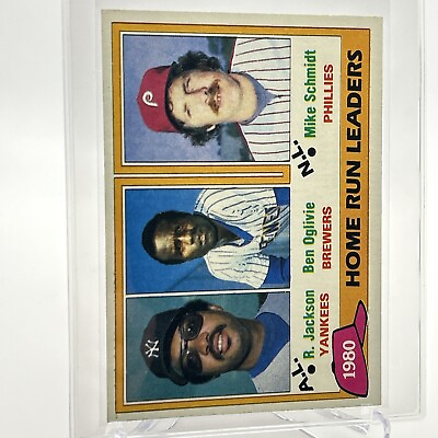 #ad 1981 Topps 1980 Home Run Leaders Baseball Card #2 NM Mint FREE SHIPPING $1.35