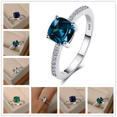 #ad Pretty Women Wedding Jewelry Cubic Zirocn Ring 925 Silver Filled Ring Sz 6 10 C $2.82