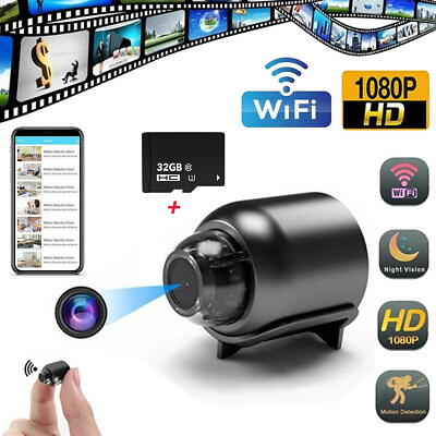#ad Mini IP Spy Camera 1080P HD WiFi Hidden Camcorder Home Security Night Vision Cam $14.99