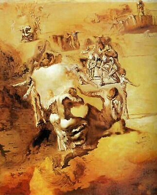 #ad 1936 The Great Paranoiac by Salvador Dali art painting print $8.09