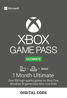 #ad Microsoft Ultimate Game Pass 1 Month Xbox Live Microsoft Points $7.99