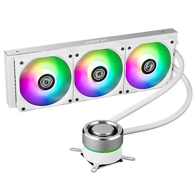 #ad Lian Li Galahad 360mm RGB Closed Loop All in one CPU Water Cooler White $69.99