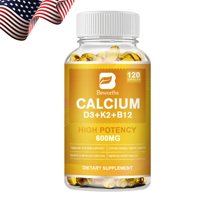 #ad Vitamin K2 D3 Vitamin Supplement with Calcium Boost Immunity amp; Heart Health $13.69