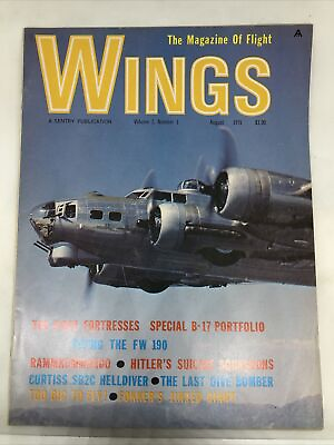 #ad Wings. The Magazine of Flight. Volume 1. Number 1. August 1971 $16.37