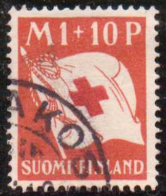 #ad Finland #Mi158 Used 1930 Red Cross B2 $11.88