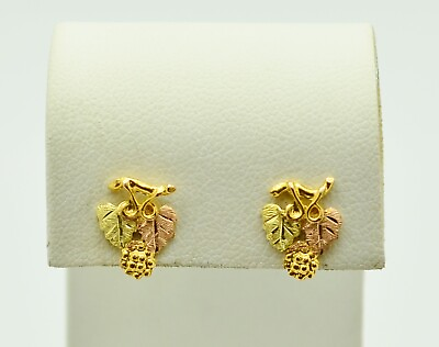 #ad Beautiful 10K Gold Leaf Designs Earrings #GOLD 3088 $91.19