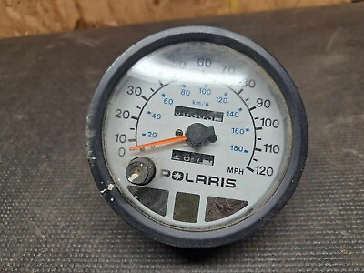 #ad Vintage 1990#x27;s Polaris Snowmobile Speedometer 303 Miles Low Miles $34.99