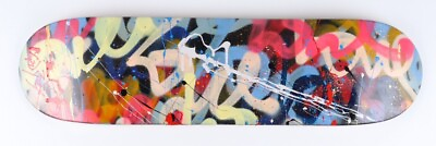 #ad Tadas Zaicikas Signed quot;Street Colors #SP1quot; Painting On Skateboard Deck w COA $249.99